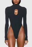 Ballari Kesikli İnci Bodycon Bodysuit