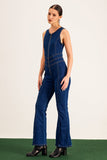 Barb Plunge Cutout Bodycon Kot Tulum