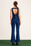 Barb Plunge Cutout Bodycon Kot Tulum