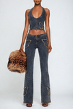 Belinda Kelebek Denim Kot