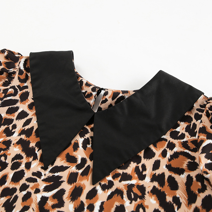 Leopar Desenli Elbise