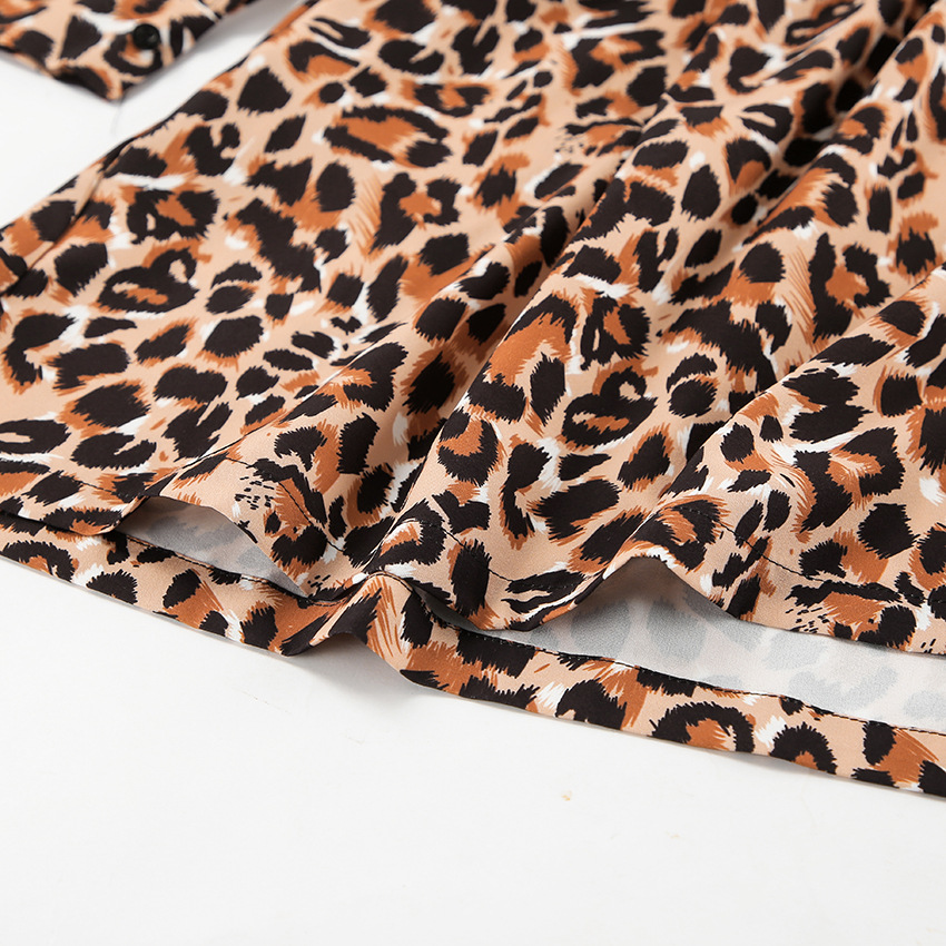 Leopar Desenli Elbise