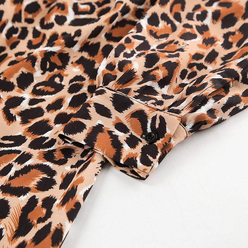 Leopar Desenli Elbise
