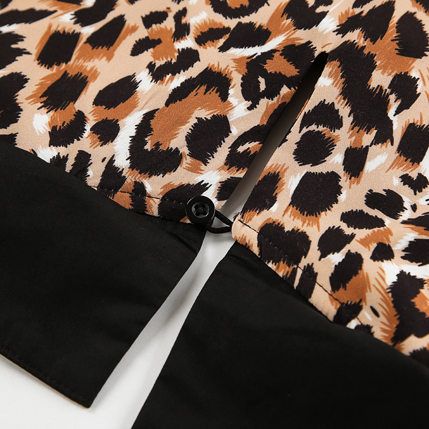 Leopar Desenli Elbise