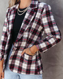 Big Apple Dreams Cepli Ekose Blazer