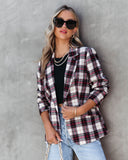 Big Apple Dreams Cepli Ekose Blazer