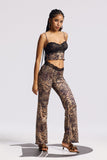 Bindy Dantel Leopar Pantolon Takımı