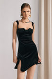 Camille Sweetheart Asimetrik Mini Elbise