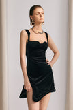 Camille Sweetheart Asimetrik Mini Elbise