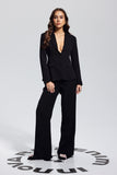 Celine İçi Boş Çapraz Dalma Blazer