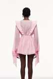 Pembe Celsus Volanlı Mini Elbise