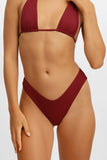 Sueña™ Stassy Cesur Bikini Altı / Kiraz Şarabı Noktalı