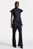 Chrestos Ruffle Denim Pantolon Takımı
