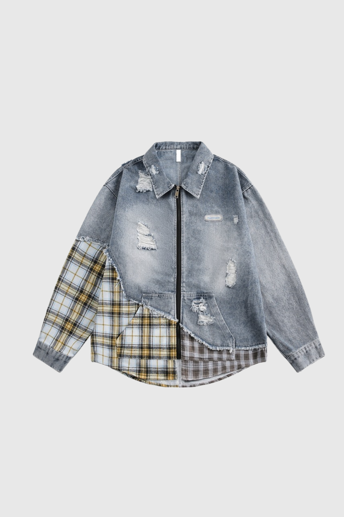Dagr Grid Deconstruct Denim Ceket