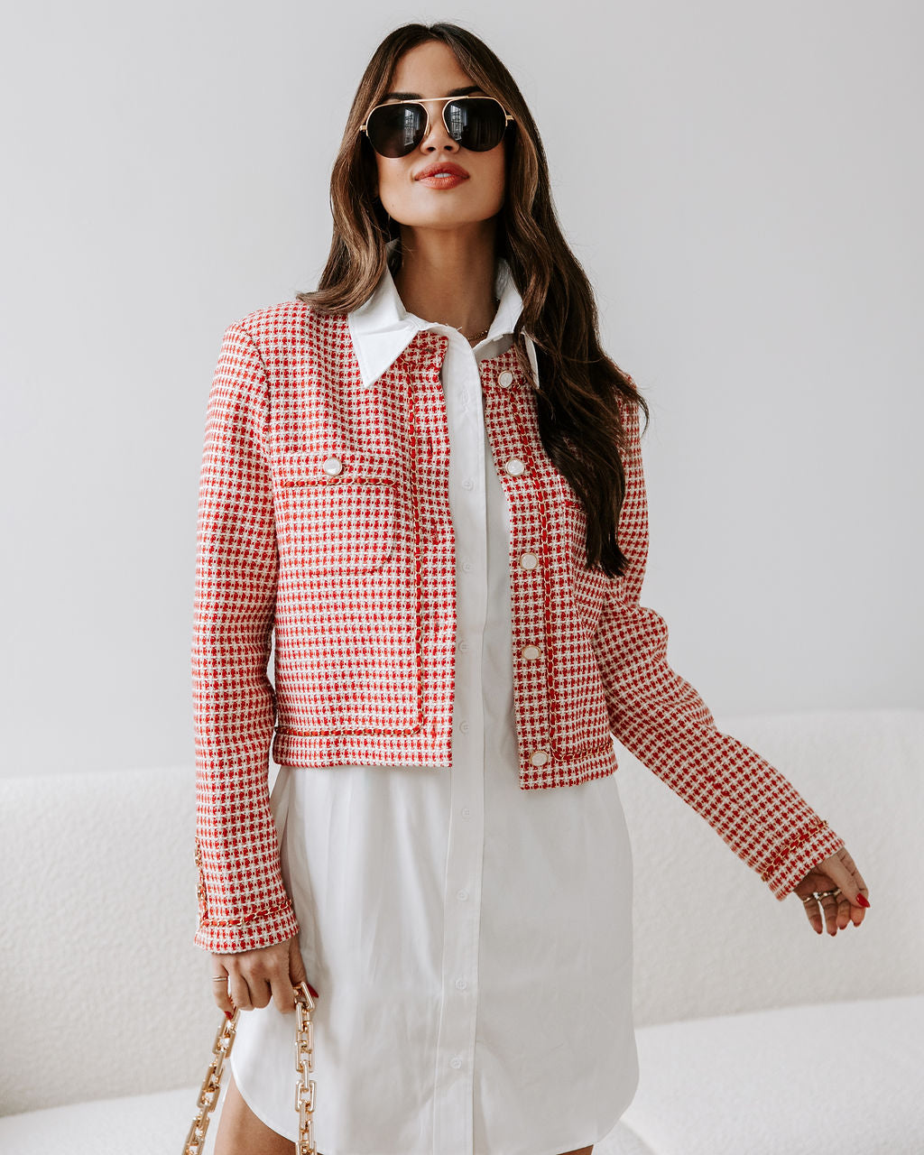 Alana Tweed Zincirli Blazer