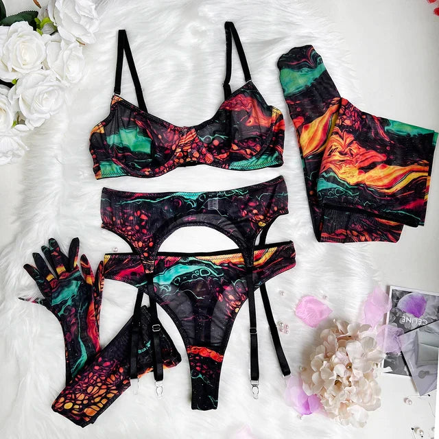 Sueña™ Serena 5 Parça Tie-Dye İç Giyim Takımı