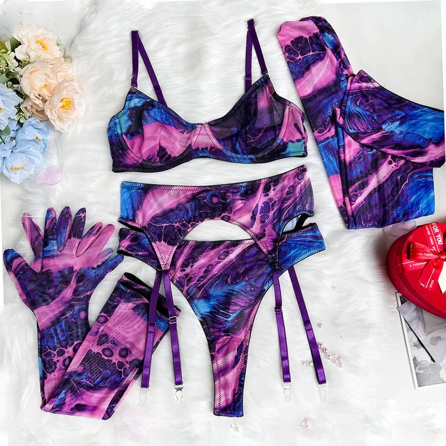 Sueña™ Serena 5 Parça Tie-Dye İç Giyim Takımı