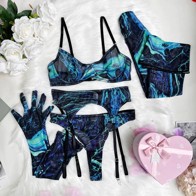 Sueña™ Serena 5 Parça Tie-Dye İç Giyim Takımı