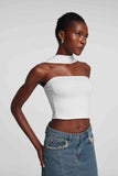 Emmie Kolsuz Bodycon Dantelli Üst