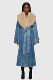 Everly Kürk Yaka Denim Mont