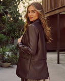 Beklemeyin Deri Blazer
