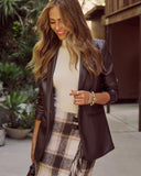 Beklemeyin Deri Blazer
