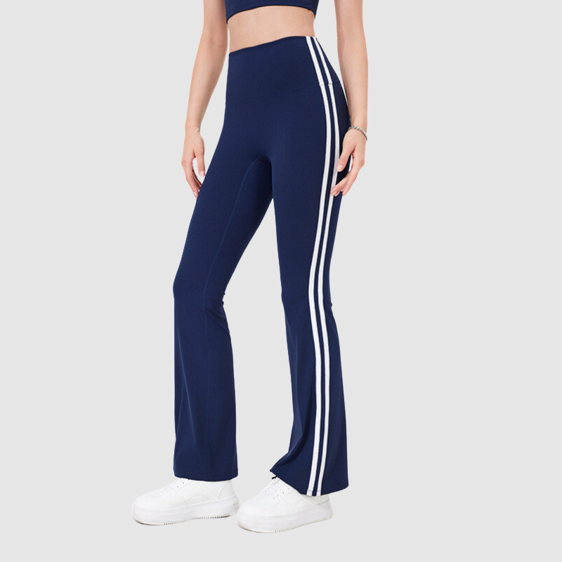 Yan Şeritli Geniş Paça Yoga Pantolonu