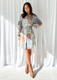 Baltimore Elbise - Kahverengi Paisley