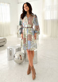 Baltimore Elbise - Kahverengi Paisley