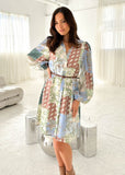 Baltimore Elbise - Kahverengi Paisley