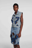 Madison Kesimli Denim Üst