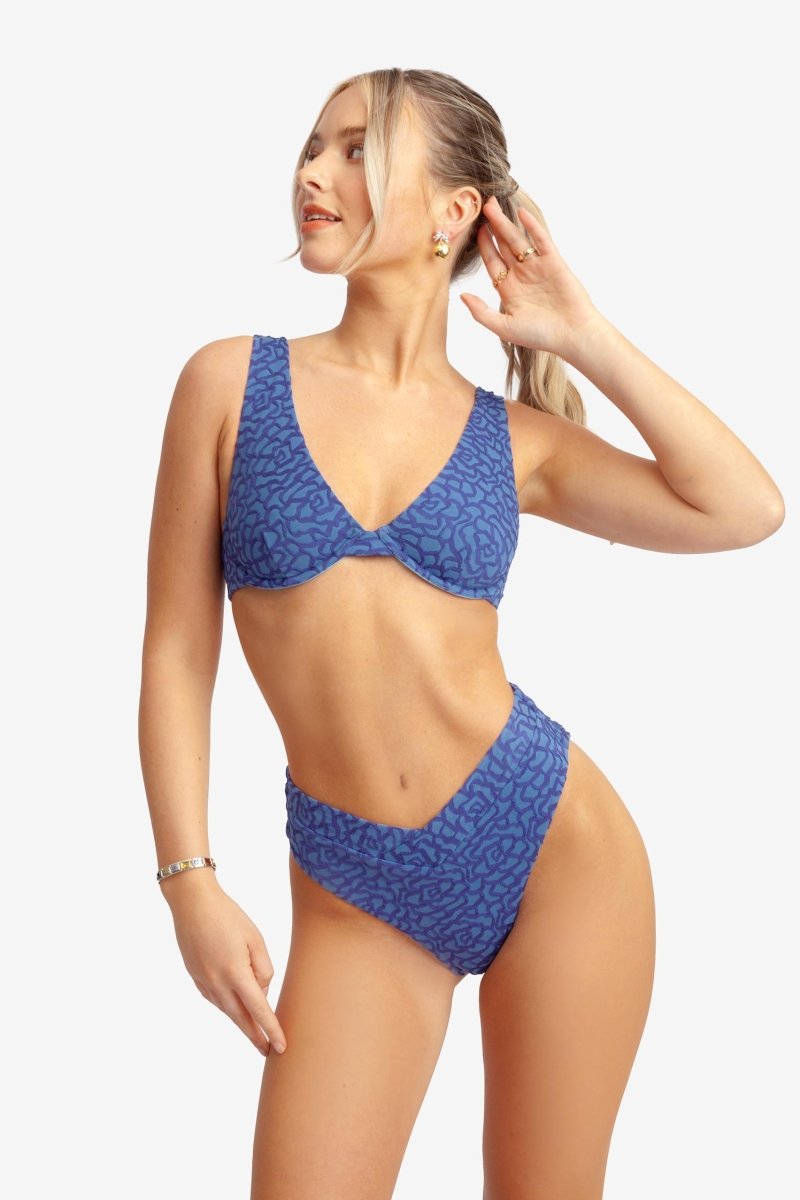 Sueña™ Valentina Yüksek Bel Orta Kapalı Alt / Midnight Jacquard