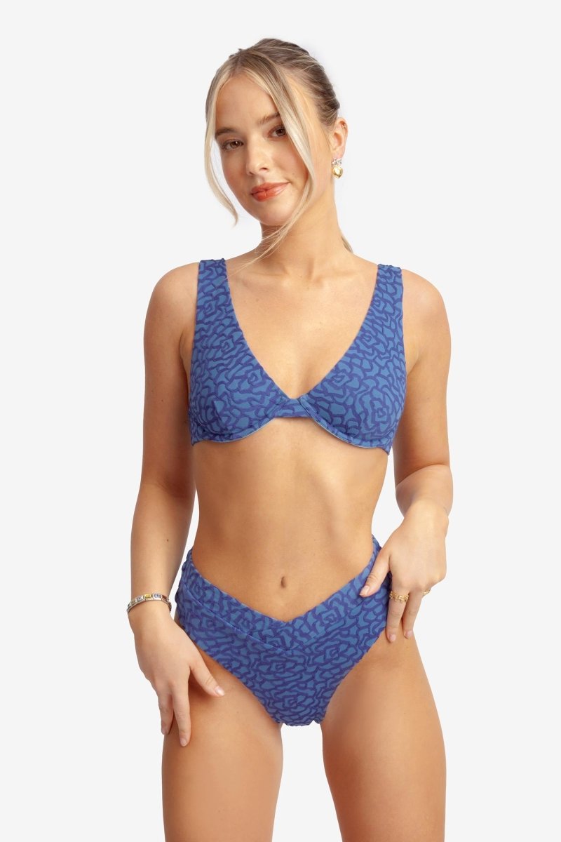 Sueña™ Valentina Yüksek Bel Orta Kapalı Alt / Midnight Jacquard