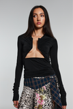 Scout Hollow Dantelli Bodycon Üst
