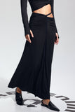 Padget Ruch Siyah Bodycon Etek