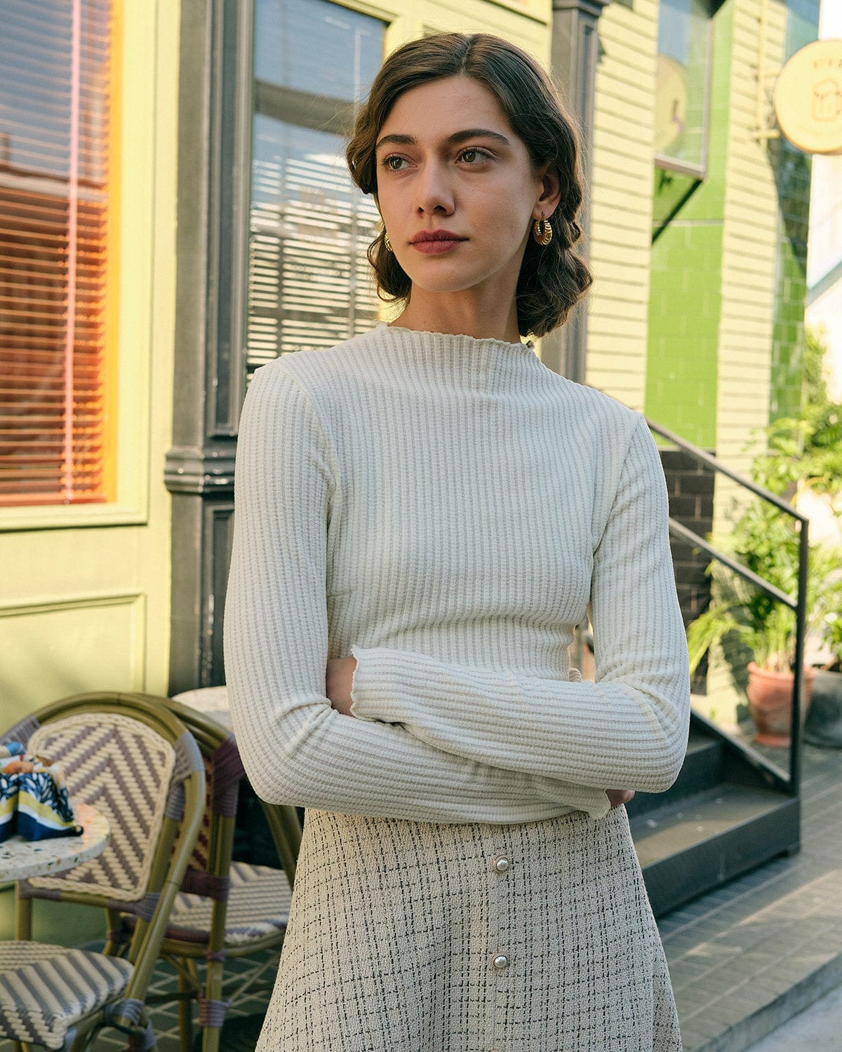 Sueña™ Düz Yarım Yaka Slim Fit Tişört