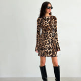 Mini Leopar Elbise