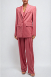 Tanya Taşlı Şerit Pembe Set