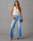 Aleesia Mid Bel Geniş Paça Jean