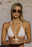 Sueña™ Martini Üçgen Bikini Üstü / Vanilla Rom Jakarlı