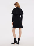Tencel Karışımlı Capelet Kadın Örgü Mini Elbise