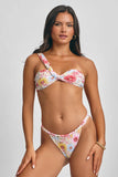 Sueña™ Giana Büzgülü Cesur Alt / Floral Rush (Son İndirim)