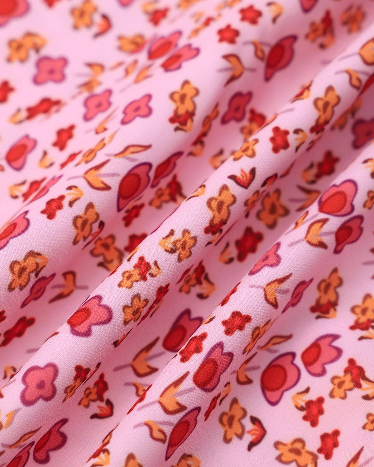 Sueña™ Fırfırlı Çiçekli Cami Elbise