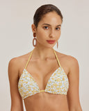 Sueña™ Sarı Çiçekli Üçgen Bikini Takımı