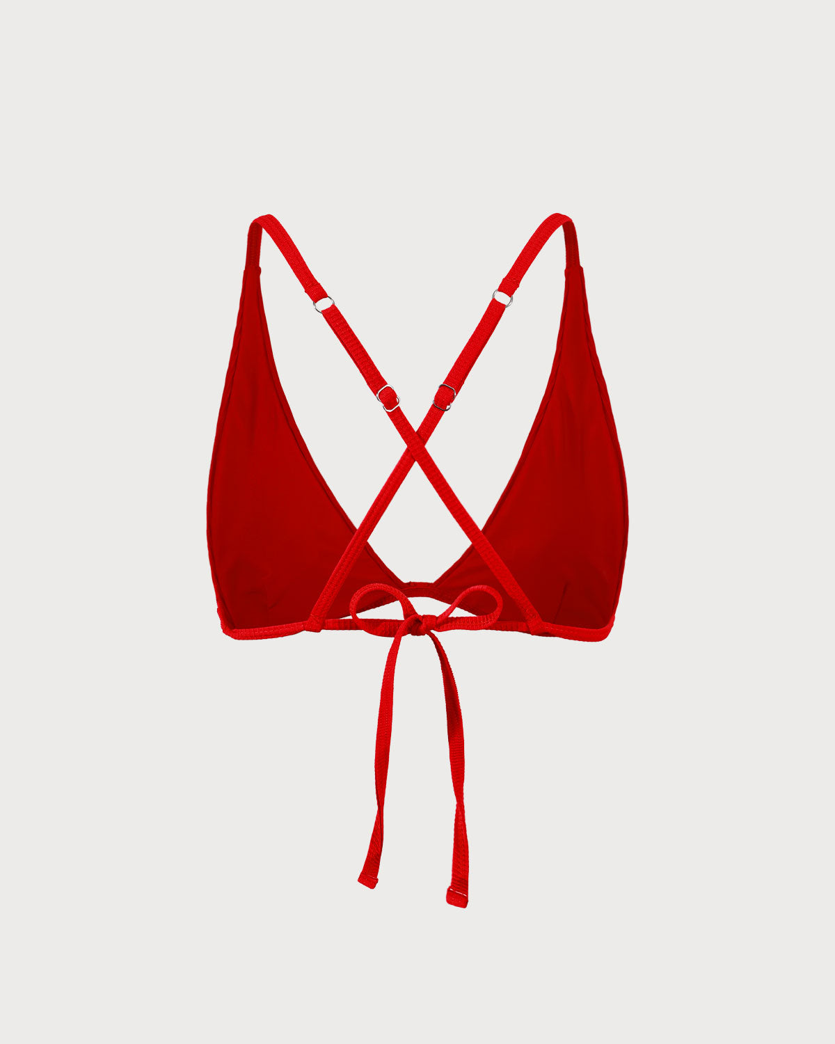 Sueña™ Kırmızı Ribanalı Çapraz Sırtlı Bikini Üstü