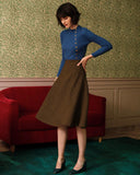 Düz Balıkçı Yakalı Ribana Örgü Üst