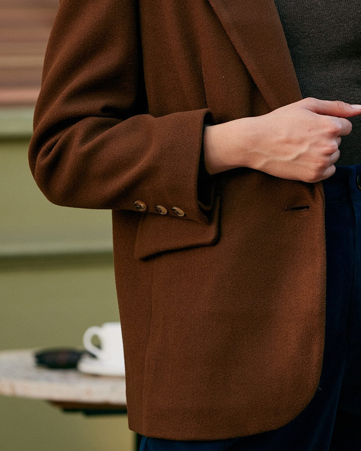 Sueña™ Düz Yaka Tek Düğmeli Blazer