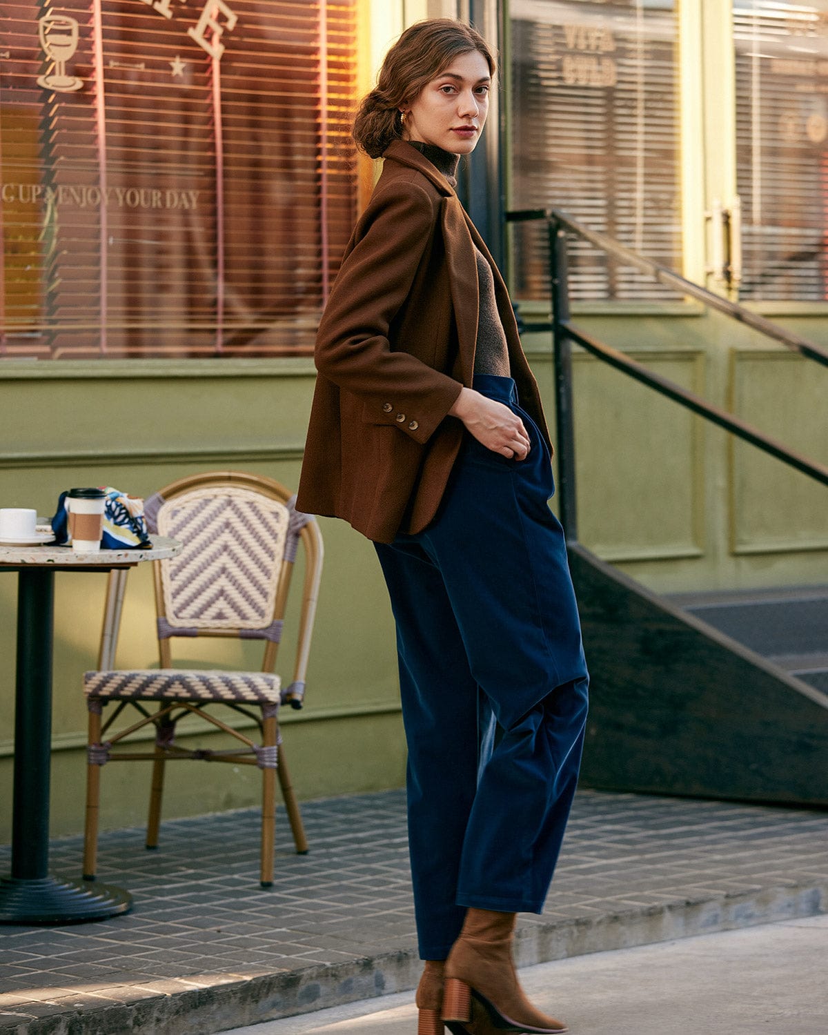 Sueña™ Düz Yaka Tek Düğmeli Blazer