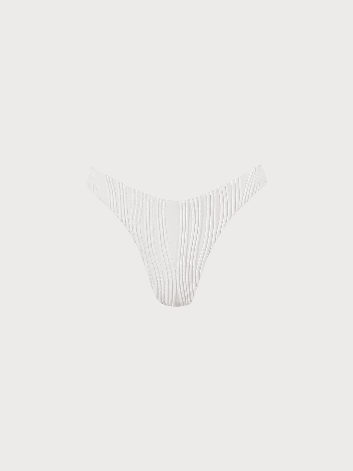 Sueña™ Beyaz Su Dalgalı Bikini Altı