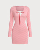 Sueña™ Bettydress - Pembe Bodycon Mini Elbise